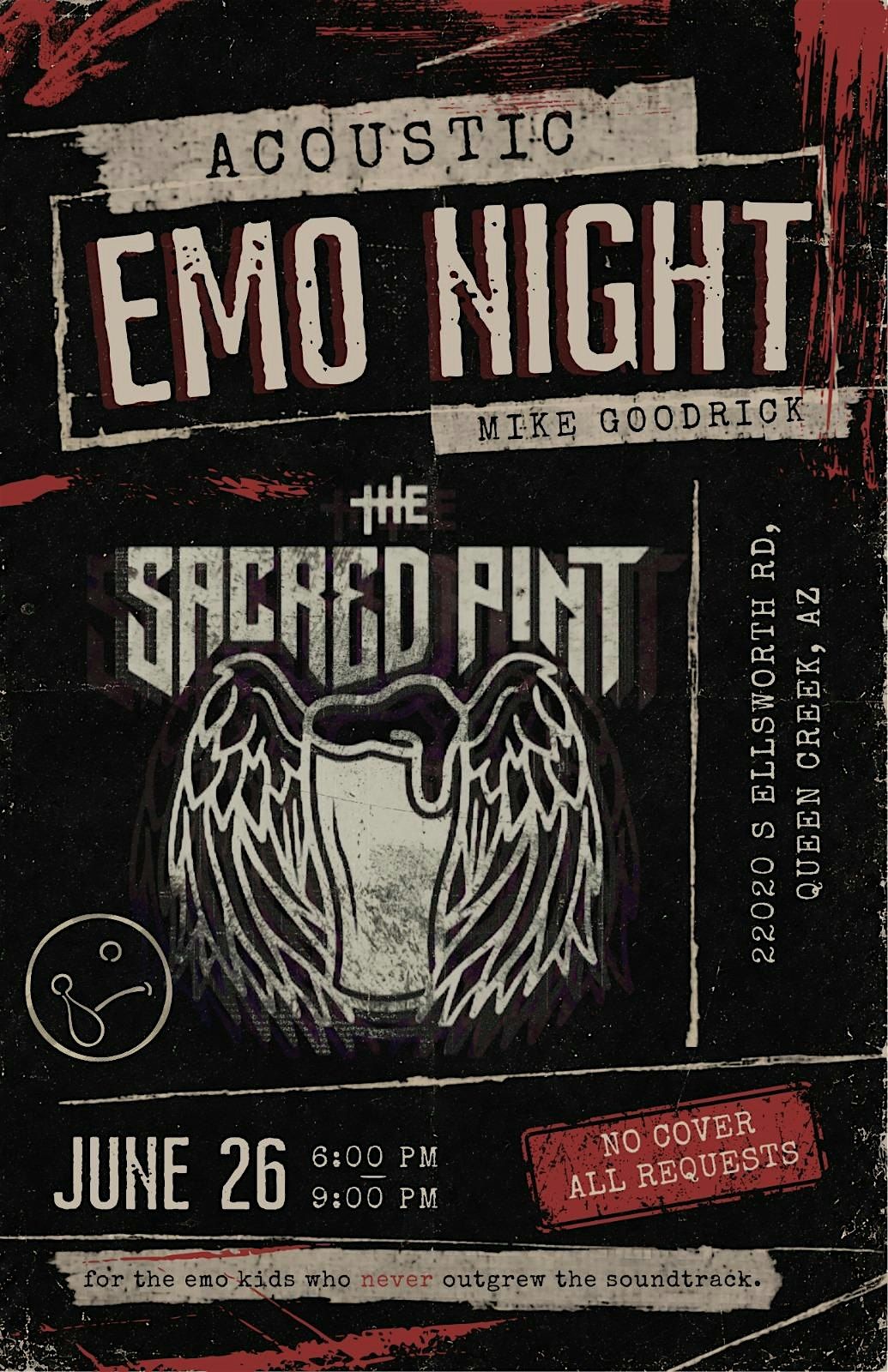 Emo Night Queen Creek AZ | Live Music at The Sacred Pint, The