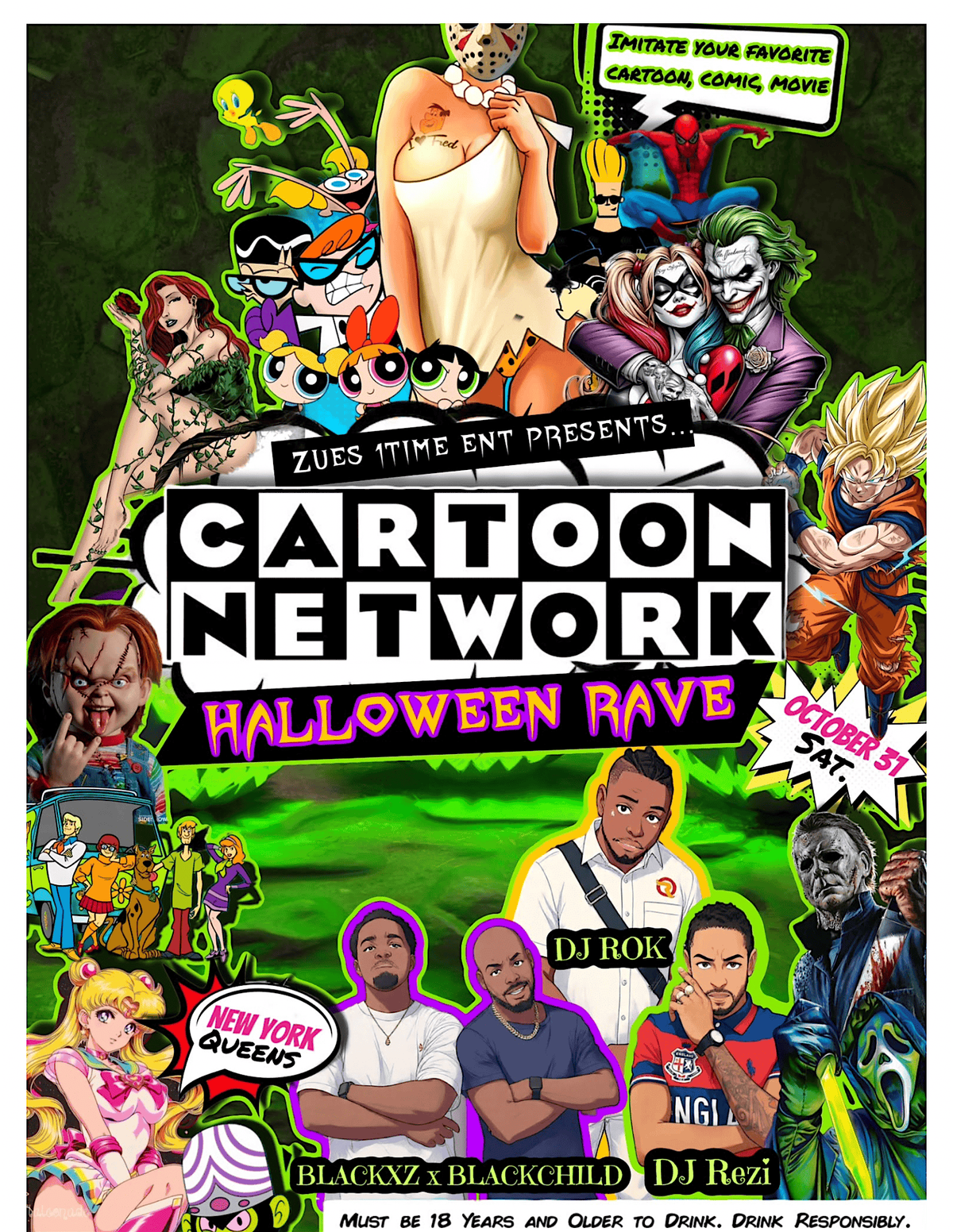 Cartoon Network, Moonlight Corner, Queens, 31 October to 1 November ...