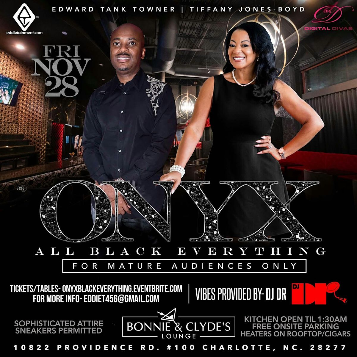 ★★ ONYX ★★ All Black Everything w/DJ DR, 28 November | Event in Charlotte | AllEvents