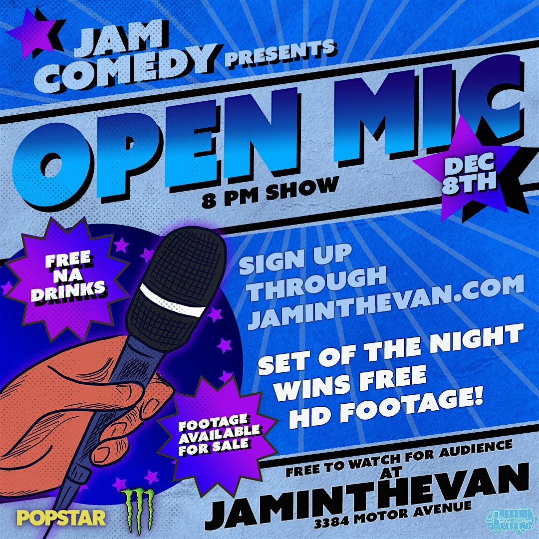 Jam in the Van Open Mic December 8th - Los Angeles, 8 December | Event in Los Angeles | AllEvents