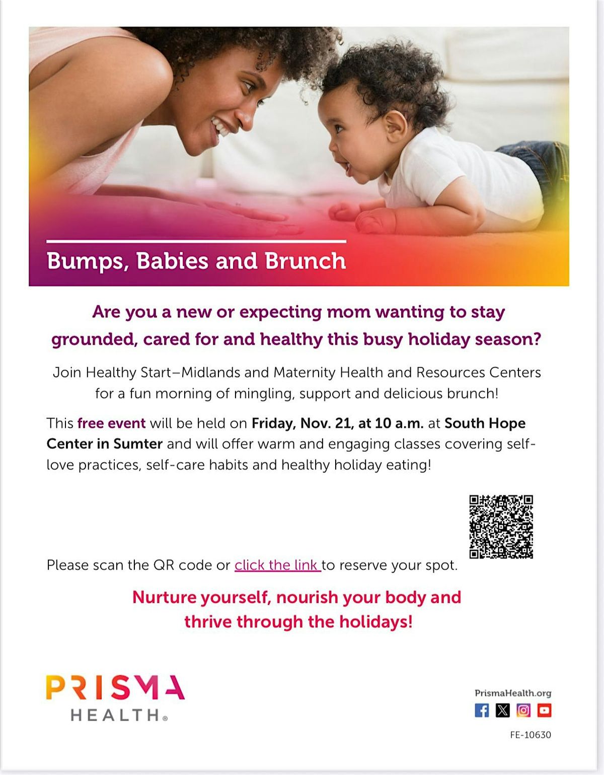 Bump, Babies and Brunch with Prisma Midlands Healthy Start | Event in Sumter | AllEvents