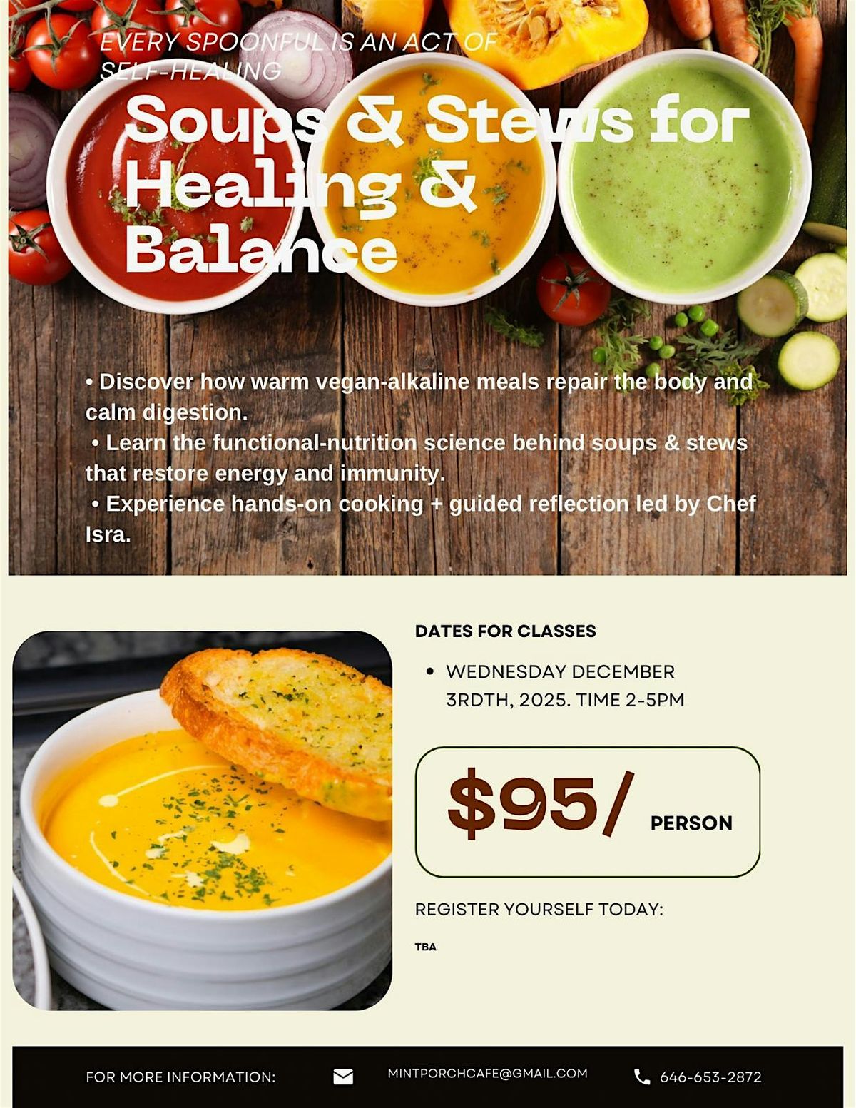Soups & Stews for Healing & Balance, 3 December | Event in Brooklyn | AllEvents