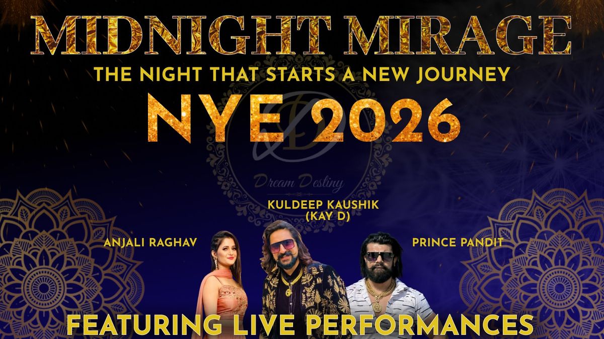 Midnight Mirage: The night that starts a new journey, 31 December | Event in Greater Noida | AllEvents