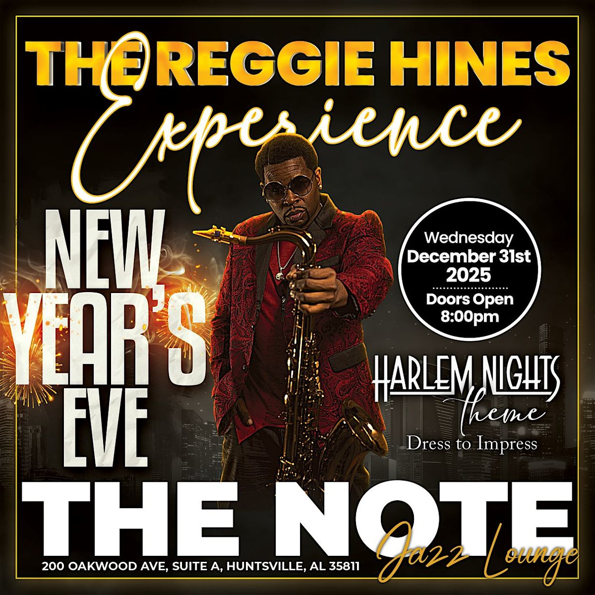 The Reggie Hines Experience, 31 December | Event in Huntsville | AllEvents