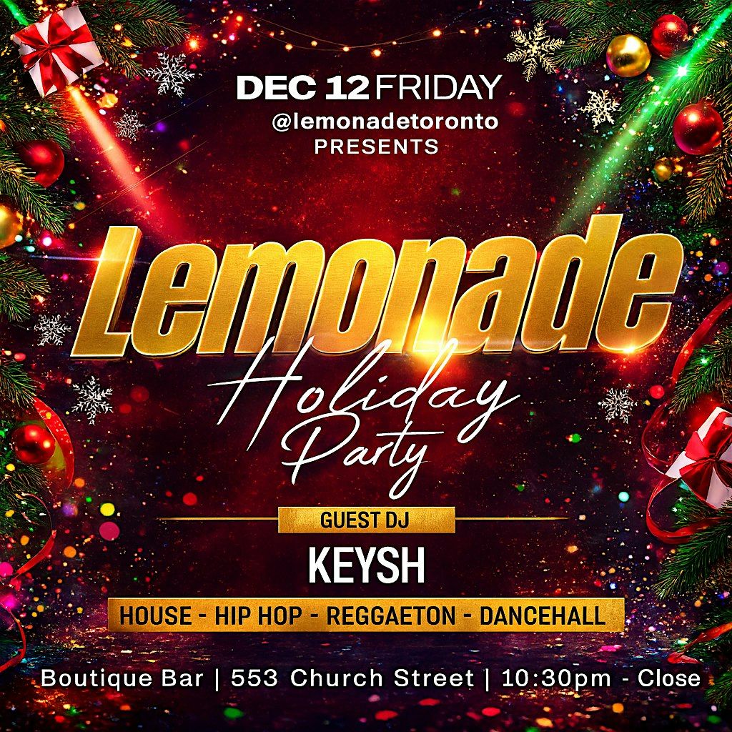 Lemonade - Queer Dance Party - Holiday Edition!, 12 December | Event in Toronto | AllEvents