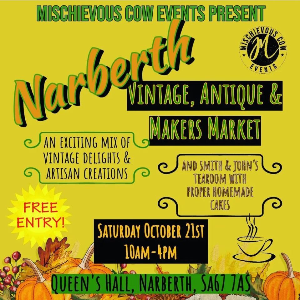 Narberth Vintage, Antique & Makers Market, Queens Hall Narberth