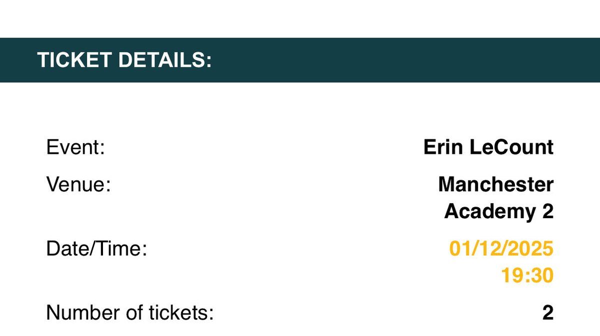 Erin LeCount, 8 February | Event in Toronto | AllEvents