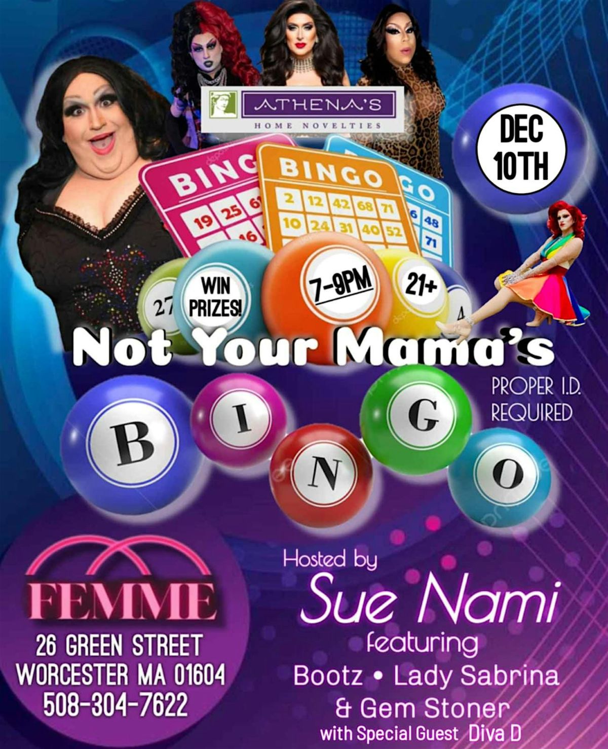 NOT YOUR MAMA'S BINGO, 10 December | Event in Worcester | AllEvents