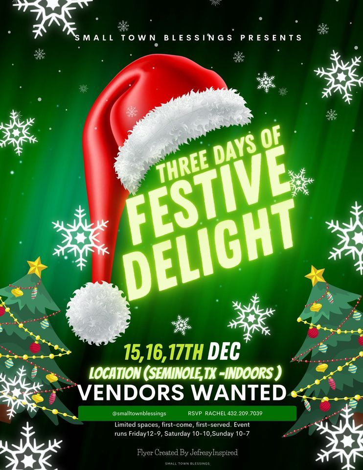 Three Days of Festive Delight , Gaines County Civic Building, Seminole