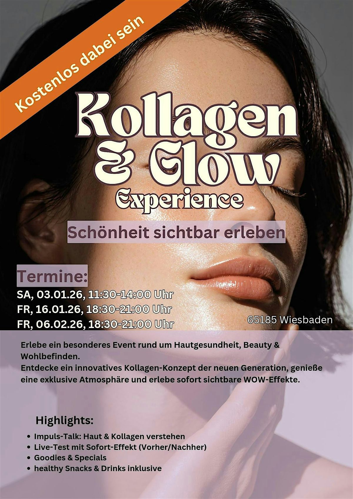 Kollagen & Glow Experience, 3 January | Event in Wiesbaden | AllEvents