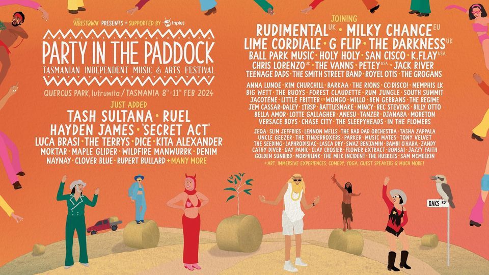 Party In The Paddock 2024, Quercus Park, Prospect Vale, February 8 to February 12 AllEvents.in