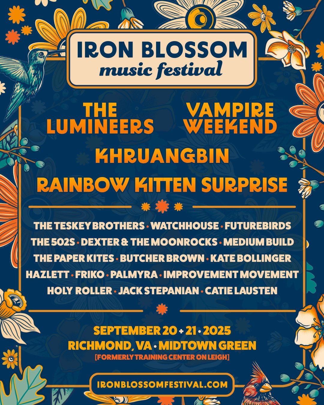 Iron Blossom Music Festival: The Lumineers  Vampire Weekend & Khruangbin - 2 Day Pass, 19 September | AllEvents