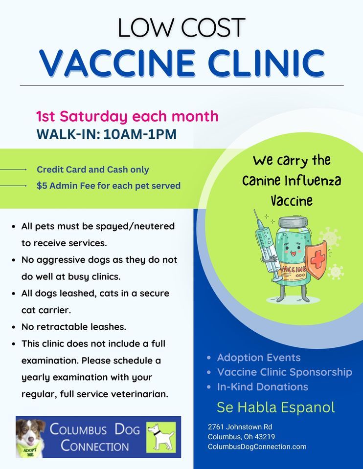 Low Cost Vaccine Clinic Columbus Dog Connection January 6 2024 low-cost-vaccine-clinic-columbus-dog-connection-january-6-2024