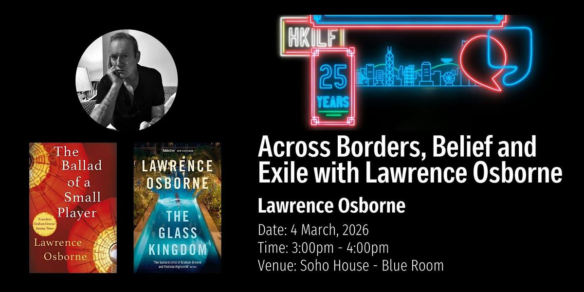COFFEE TALK | Across Borders, Belief and Exile with Lawrence Osborne