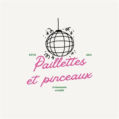 Paillettes et pinceaux logo
