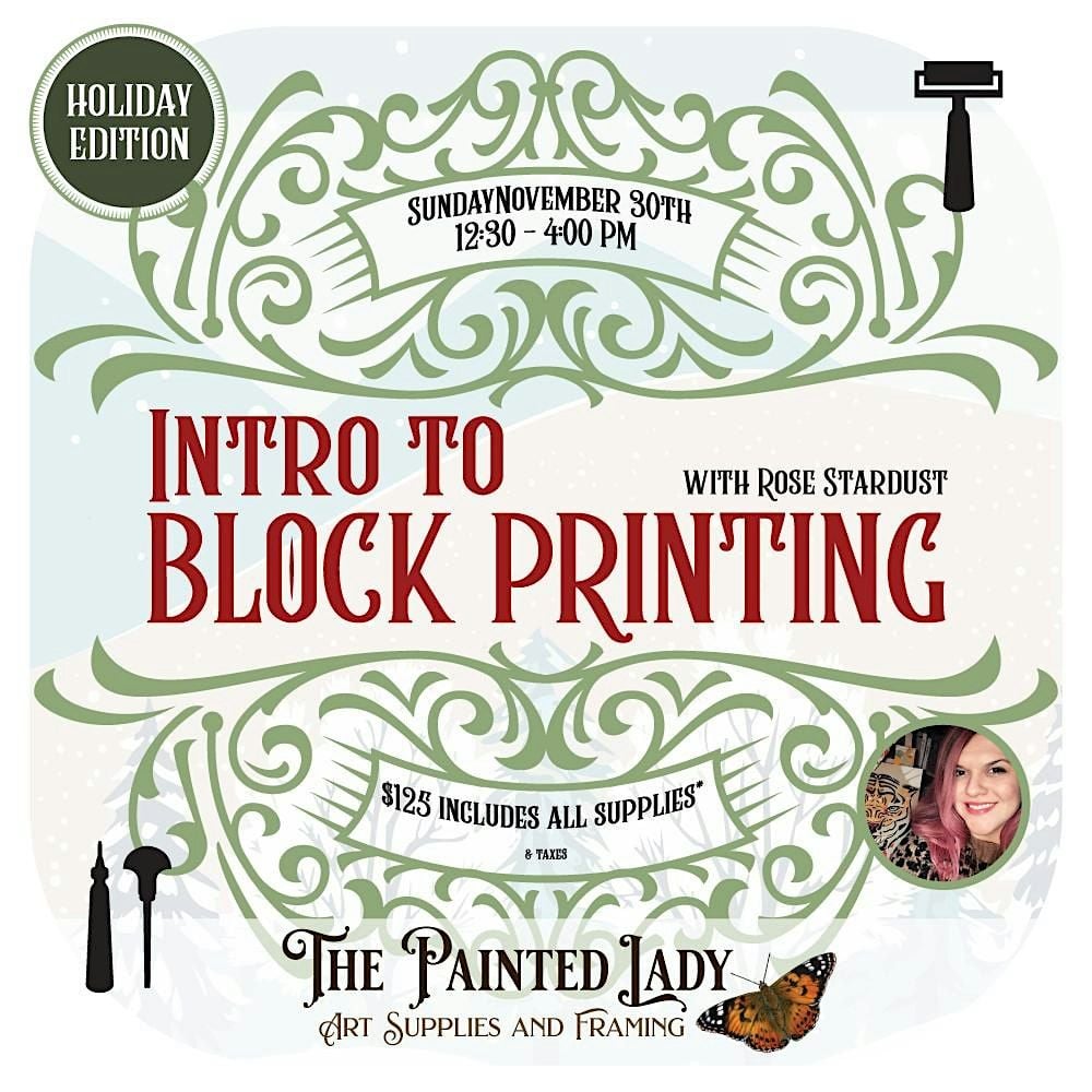 Intro to Block Printing Workshop: Holiday Edition, 30 November | Event in Gibsons | AllEvents