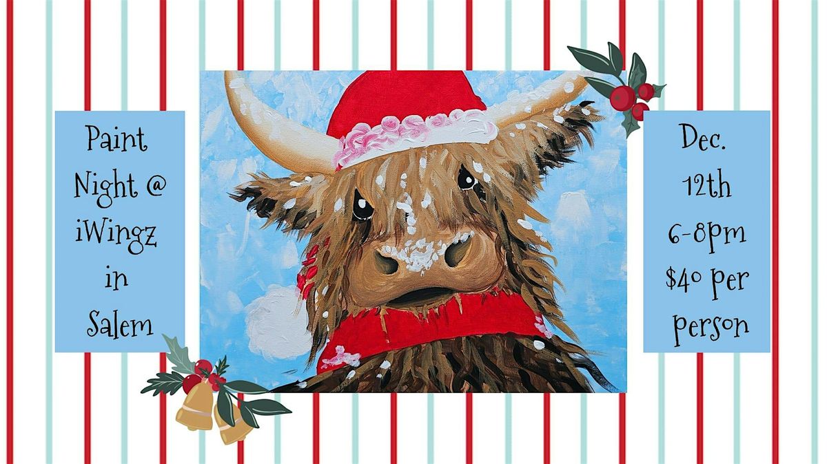 Highland Cow Paint Night at iWingz in Salem, 12 December | Event in Salem | AllEvents