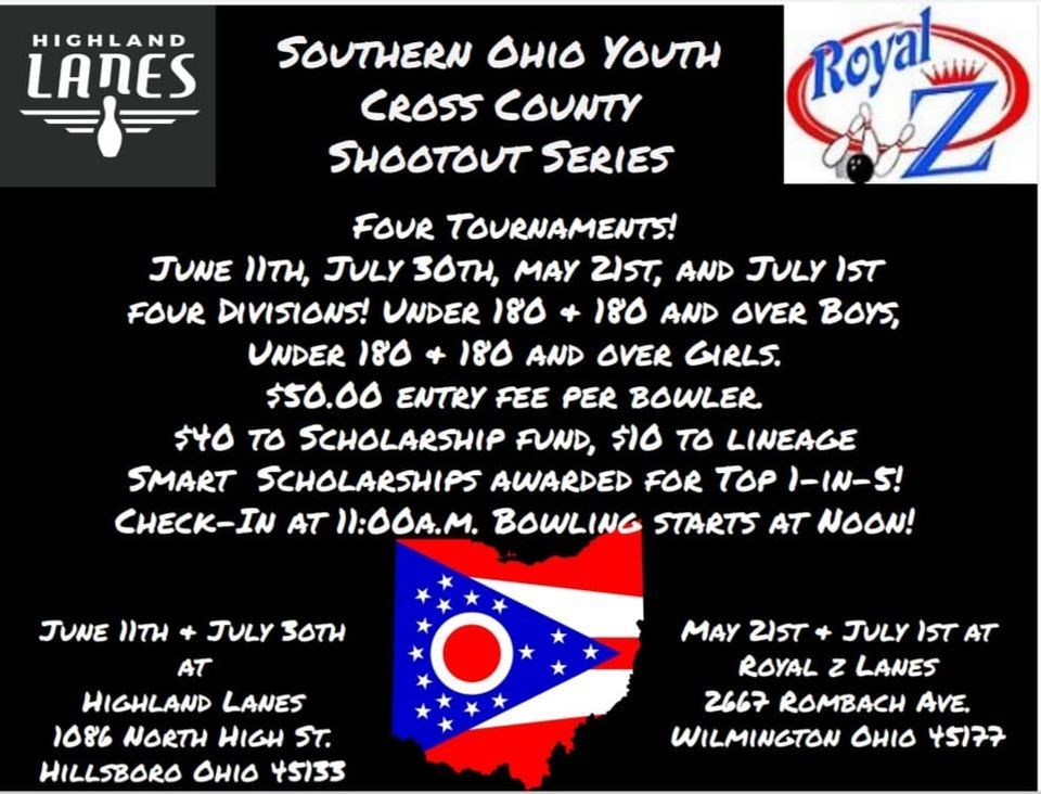 Southern Ohio Cross County Shootout 1, Royal Z Lanes, Wilmington, 21