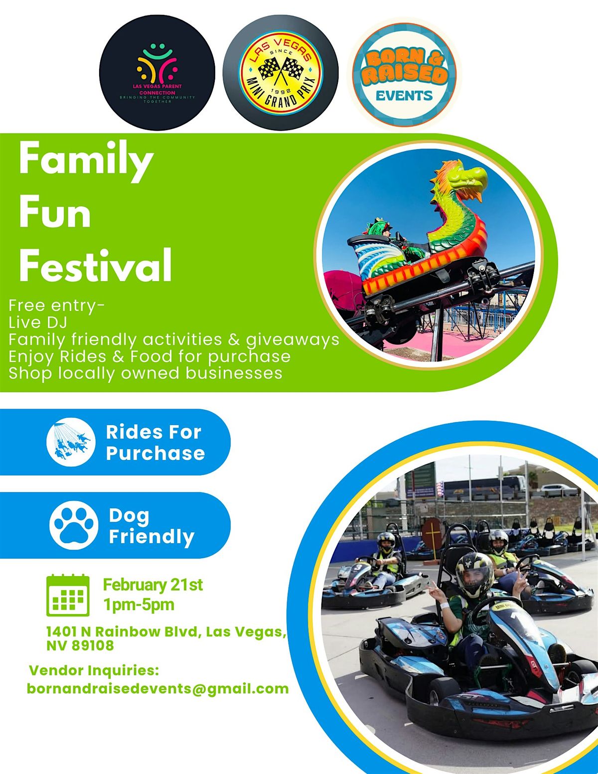 Family Fun Festival - Free Entry, Las Vegas Mini Grand Prix Family Fun ...