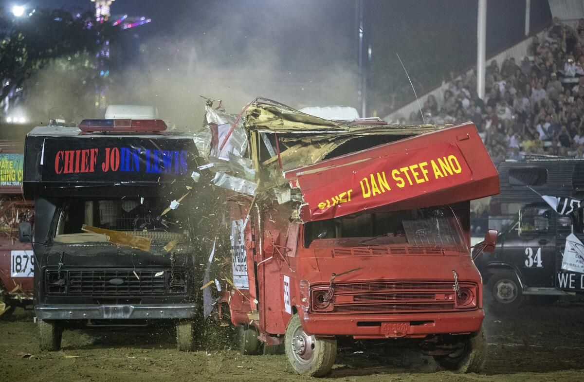 Police vs Fire Orange Crush Demolition Derby at Action Sports Arena at Orange County Fair, 1 August | AllEvents