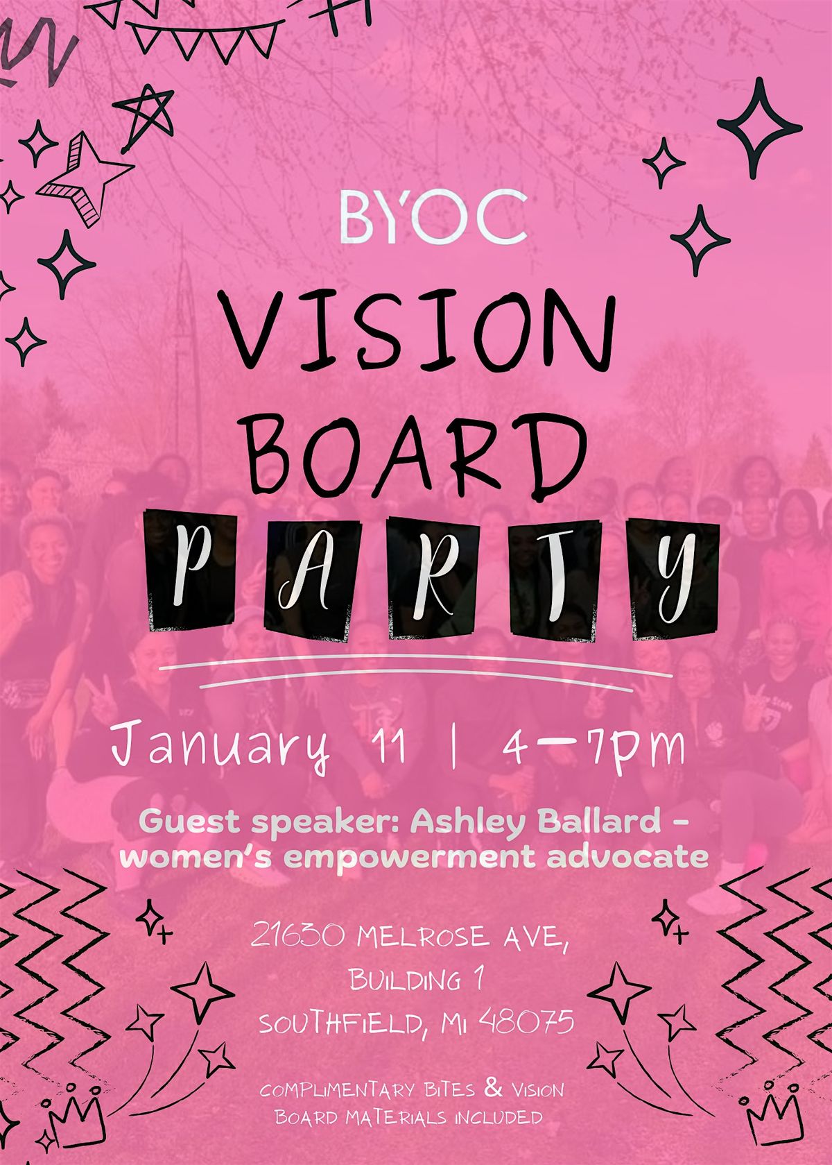 BYOC Vision Board Party, 21630 Melrose Ave, Southfield, 11 January 2026 ...