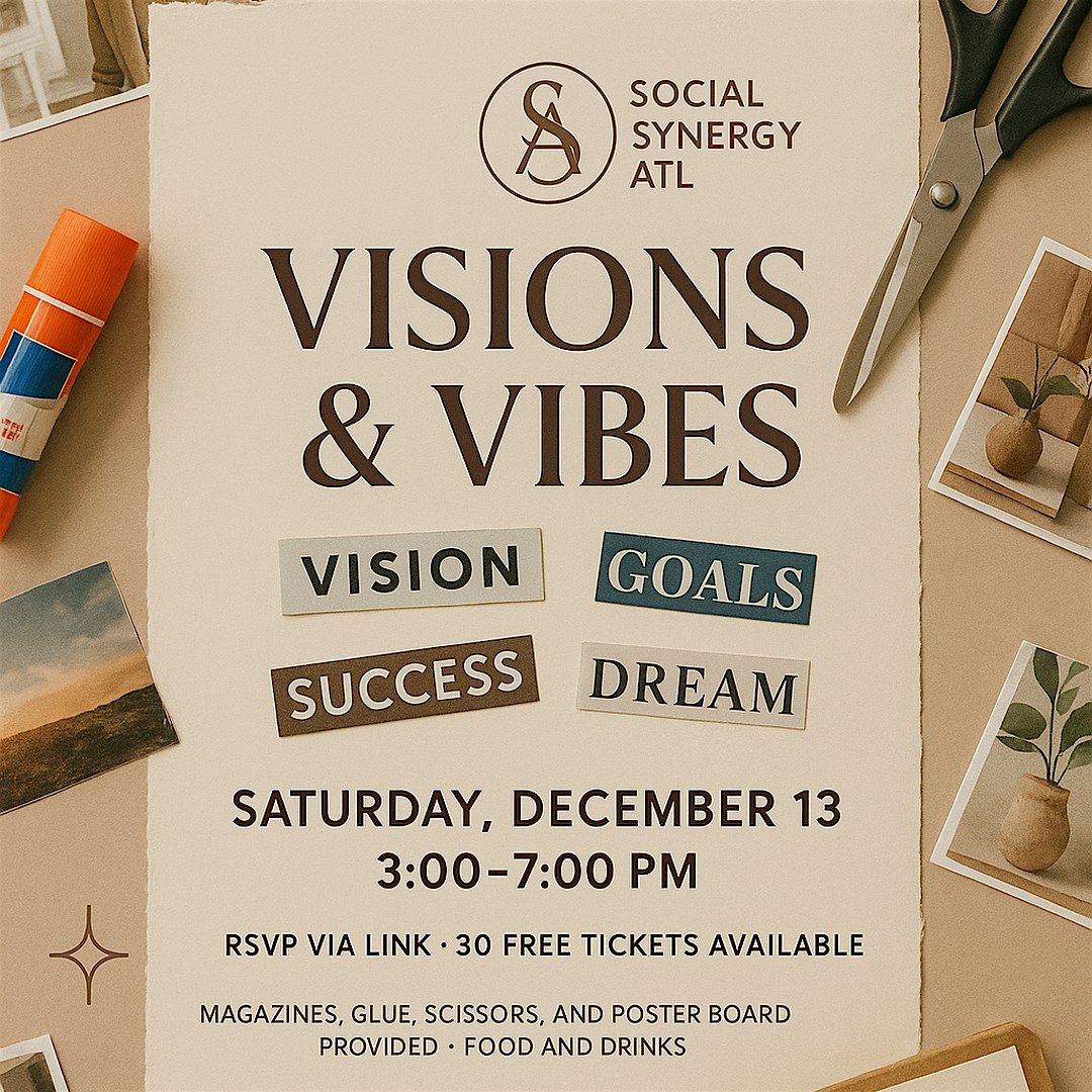 Visions & Vibes Vision Board Party, 13 December | Event in Decatur | AllEvents