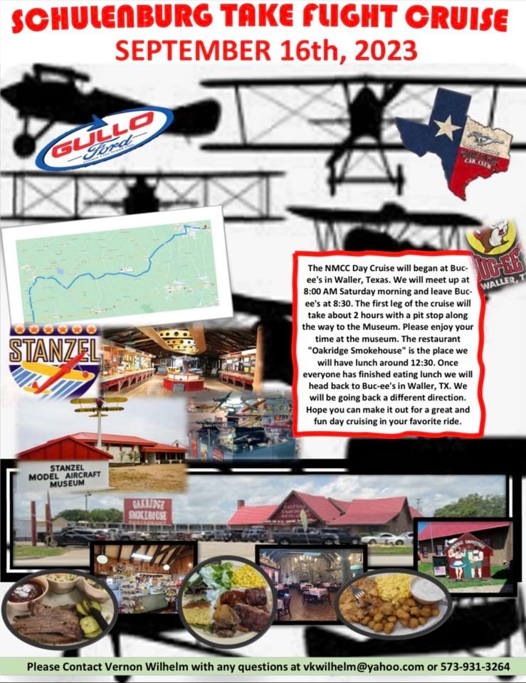 SCHULENBURG TAKE FLIGHT CRUISE , BucEe's Waller, September 16 2023