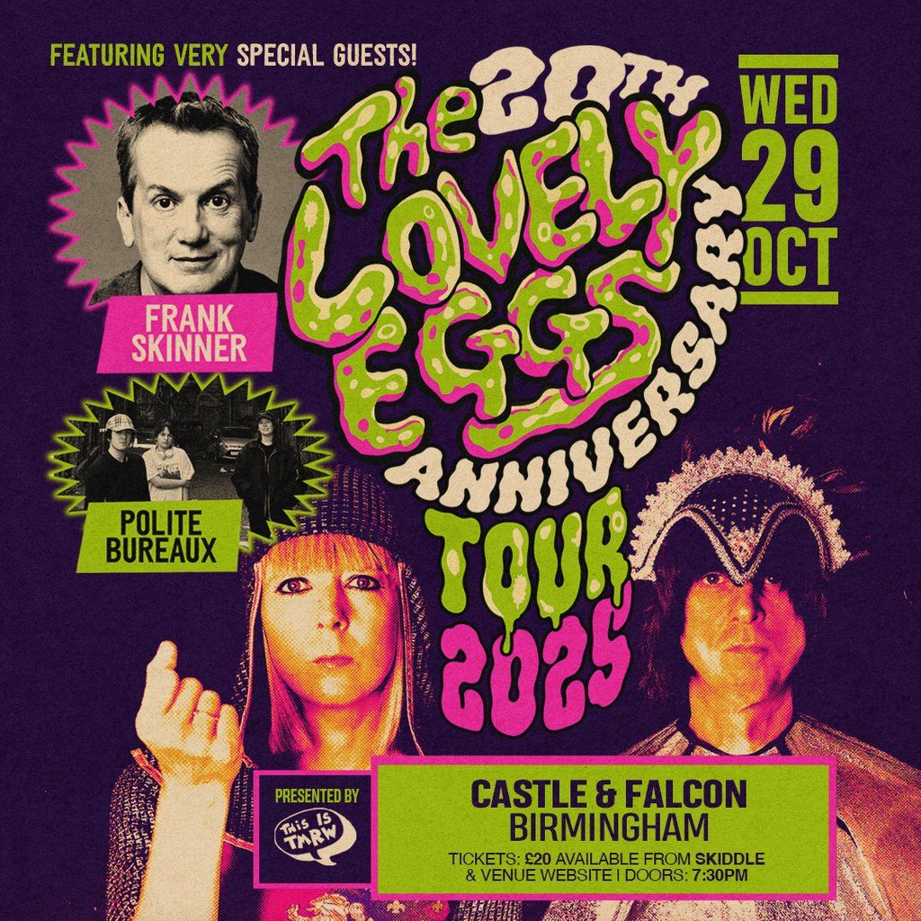 The Lovely Eggs (20th Anniversary Tour) with Frank Skinner, 29 October | Event in Birmingham | AllEvents