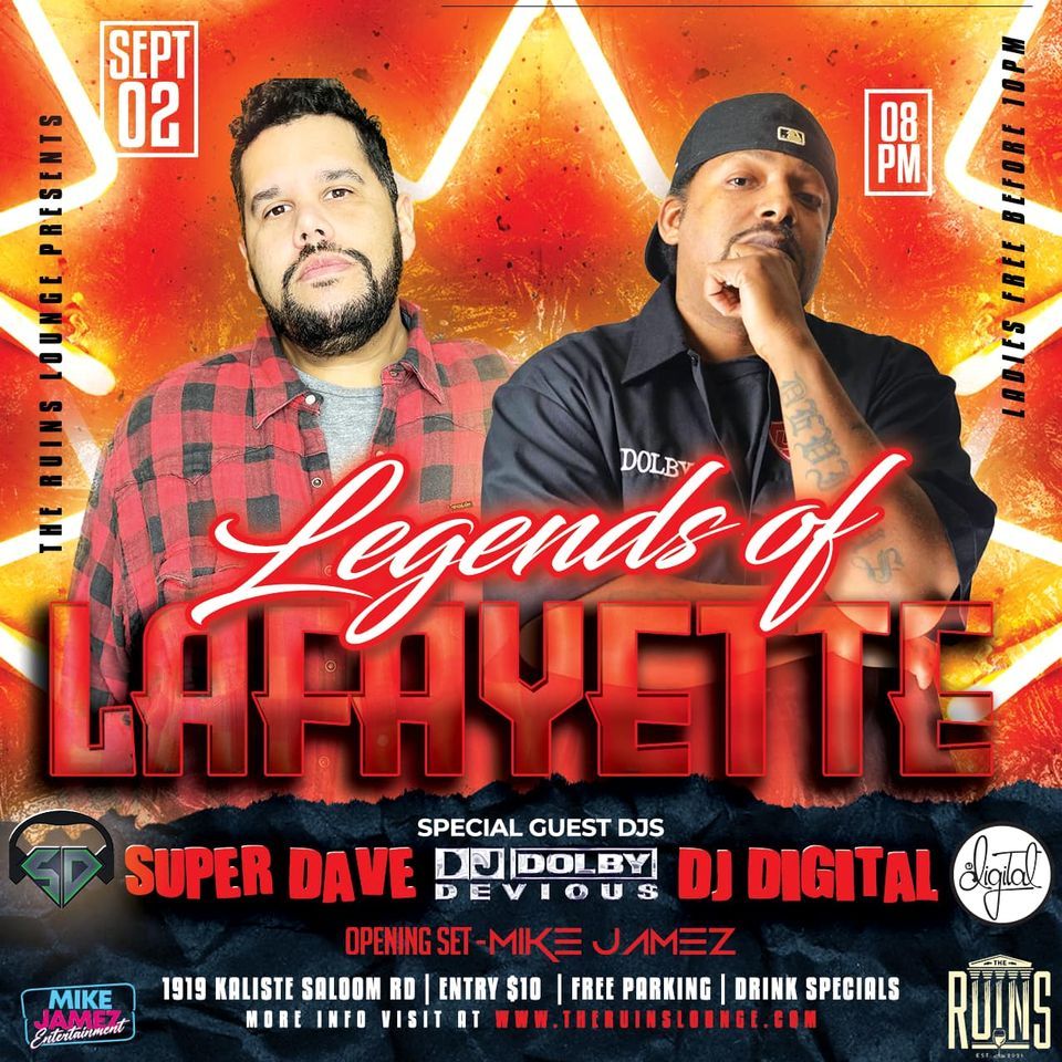 Legends of Lafayette Club Night with DJ Digital, DJ Dolby Devious, DJ