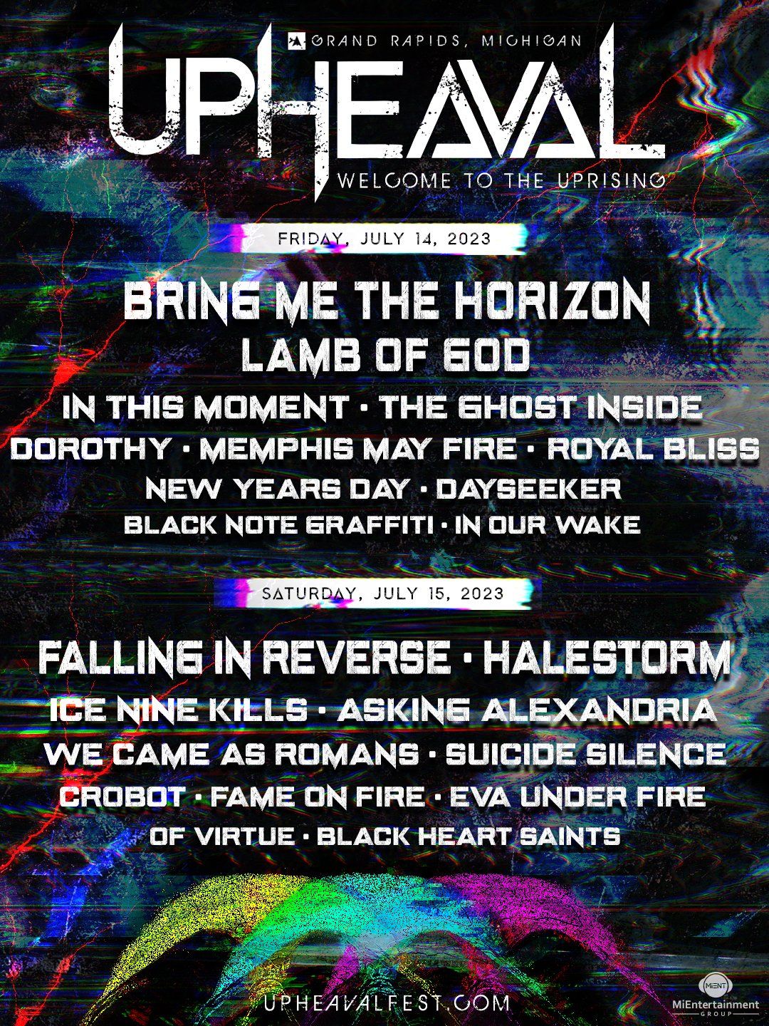 Upheaval Festival - Friday, 16 July | Event in Grand Rapids | AllEvents