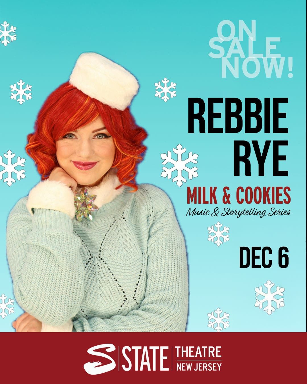Milk & Cookies: Rebbie Rye at State Theatre New Brunswick, 6 December | Event in New Brunswick | AllEvents