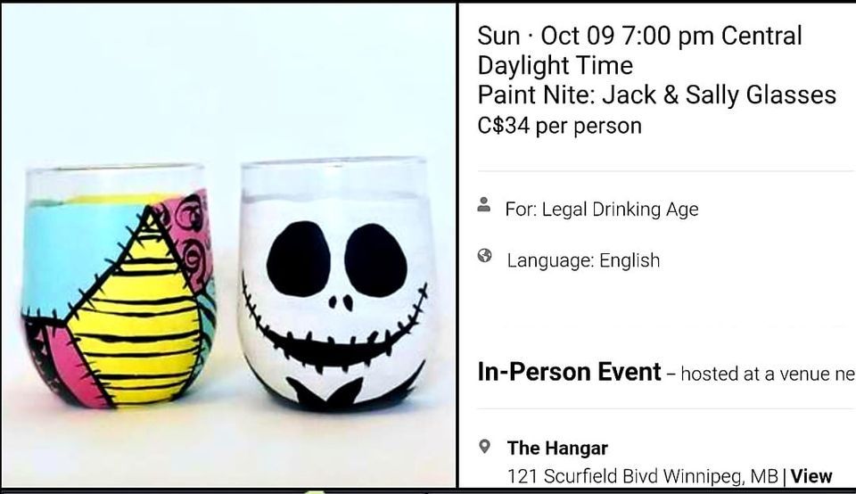 Paint Nite with Monique Jack and Sally Glasses, The Hangar, Winnipeg