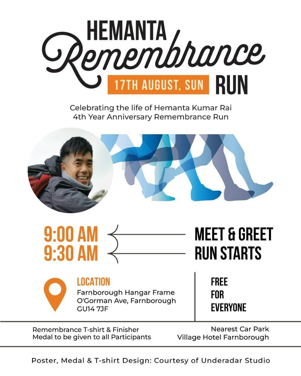 4th Annual Hemanta Remembrance 10K Run, 17 August | Event in Farnborough | AllEvents