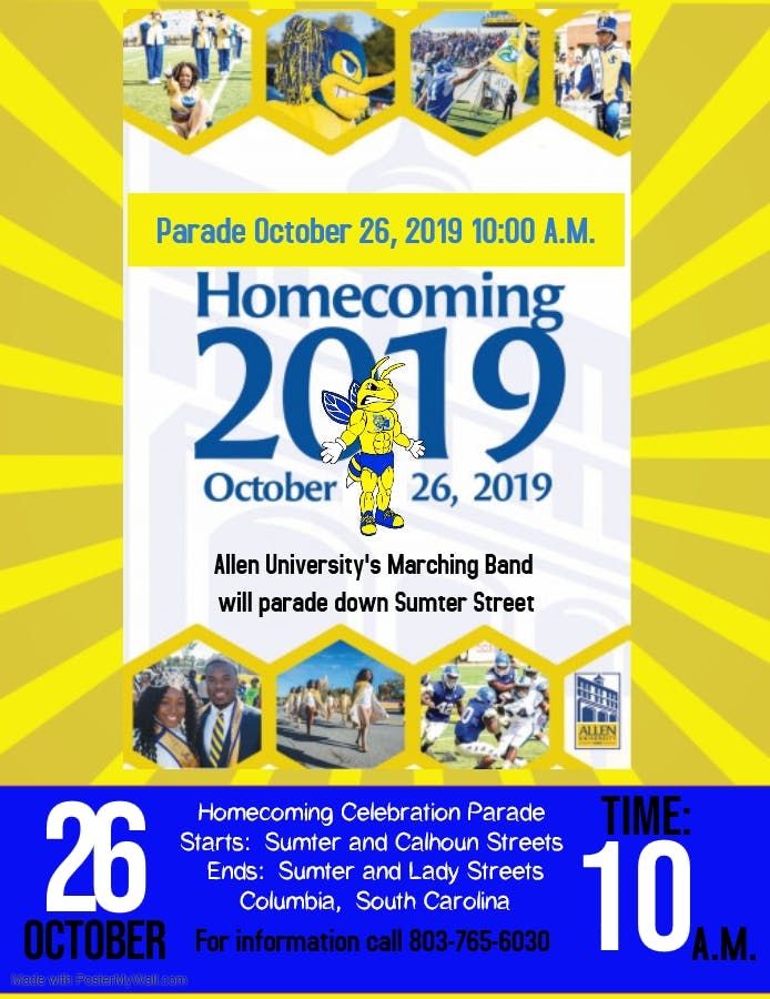 Allen University 2019 Parade, Sumter Street & Calhoun Street