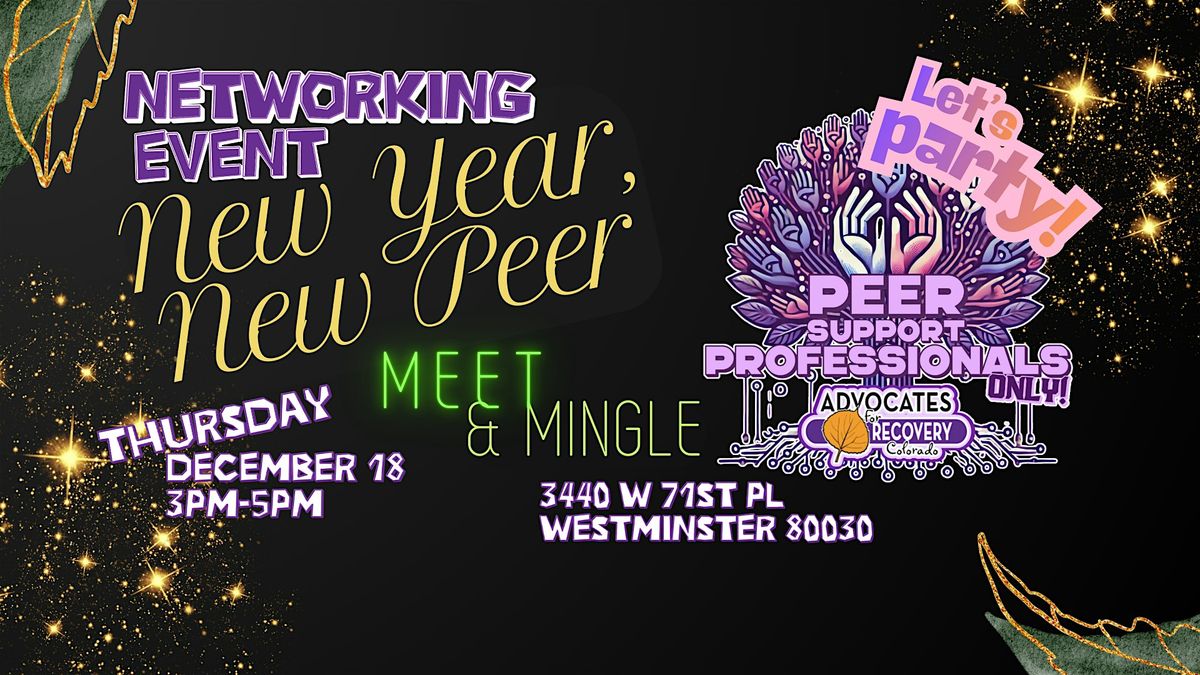 PSP BRANCH ~ New Year, New Peer, 18 December | Event in Westminster | AllEvents