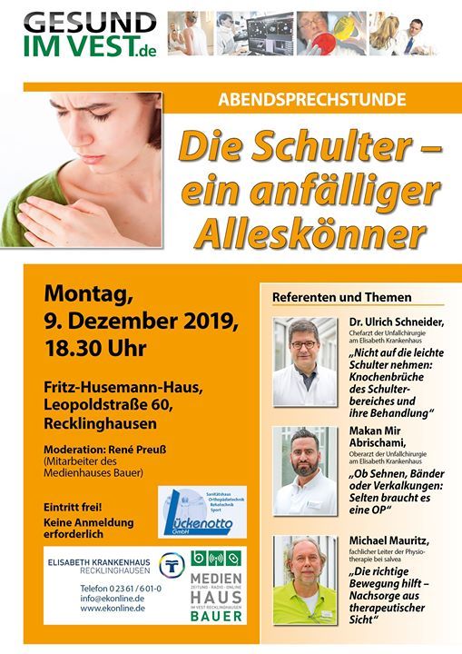 Abendsprechstunde Die Schulter Ein Anfalliger Alleskonner At