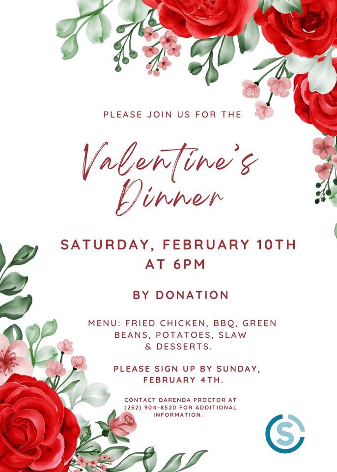 Valentine’s Dinner, Southside Baptist Church, Elm City, February 10