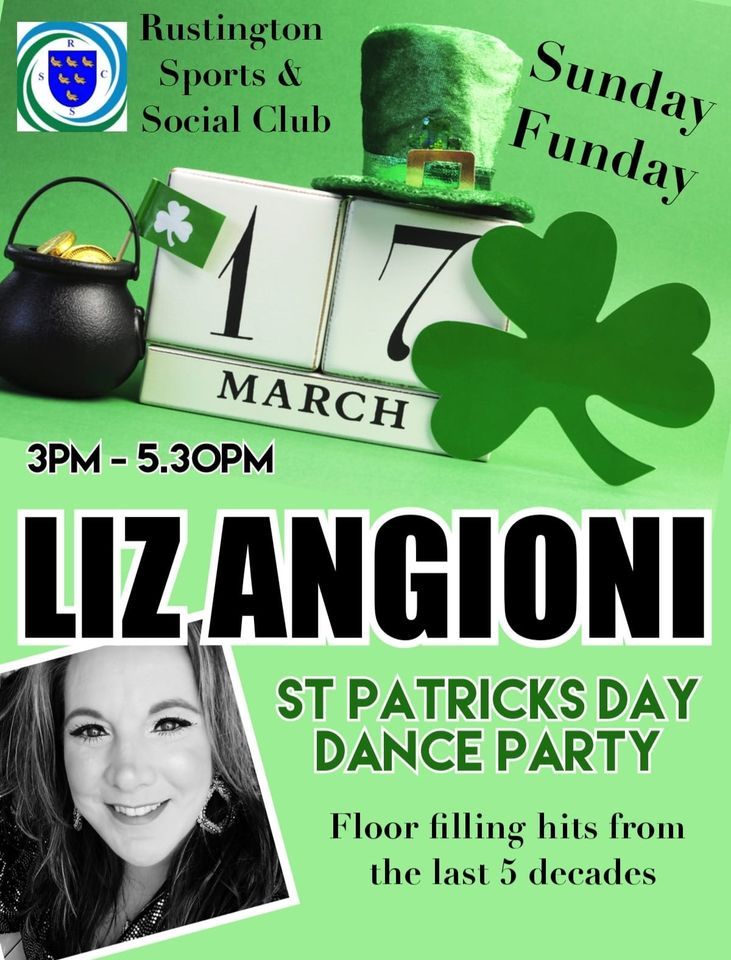 LIZ ANGIONI | RUSTINGTON SOCIAL CLUB | SUN 17TH MAR | 3PM, Rustington ...