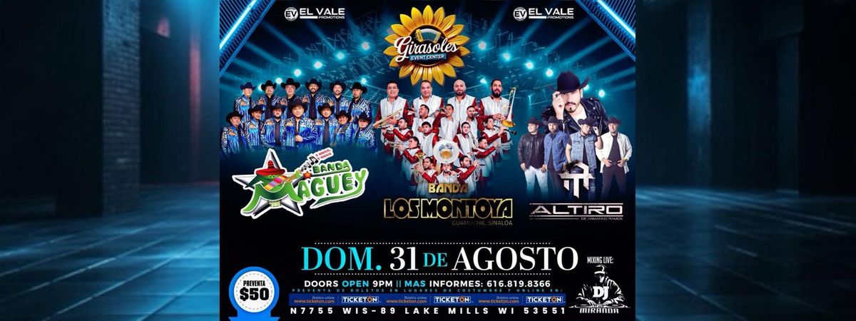 MAGUEY, LOS MONTOYA & AL TIRO, 31 August | Event in Lake Mills | AllEvents