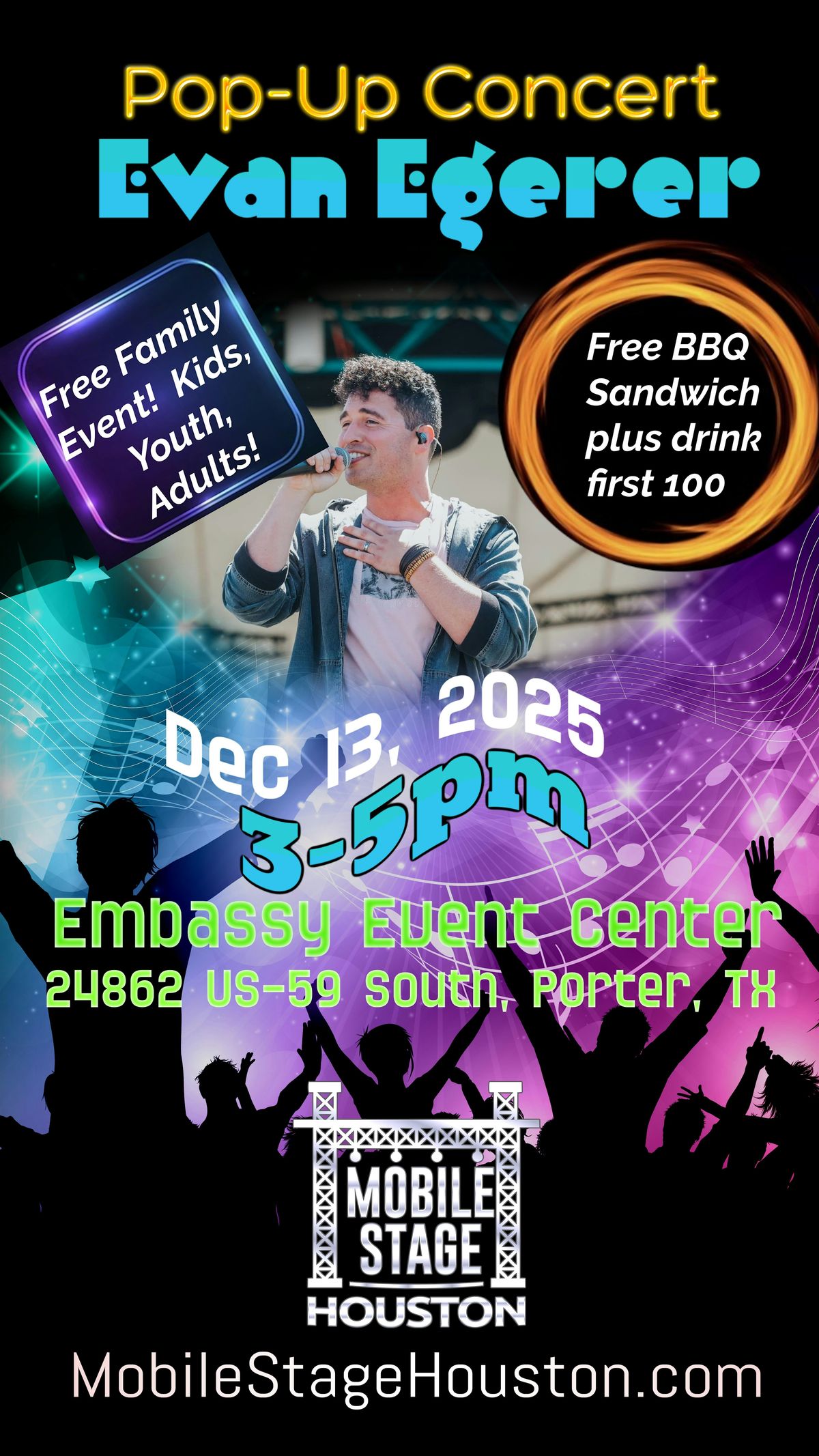 FREE POP-UP CONCERT - Evan Egerer - Free Food - Outdoors -bring chairs, 13 December | Event in Porter | AllEvents