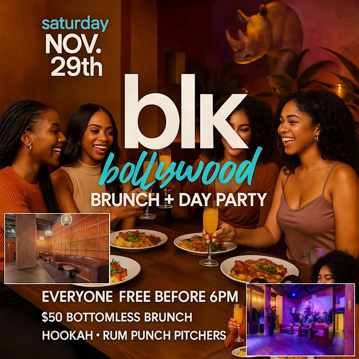 BLK Hollywood Brunch & Day Party, 29 November | Event in New York | AllEvents