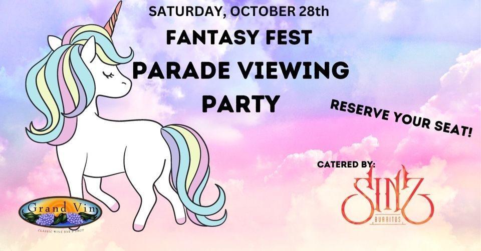 Fantasy Fest Parade Viewing Party, Grand Vin Wine Bar, Key West