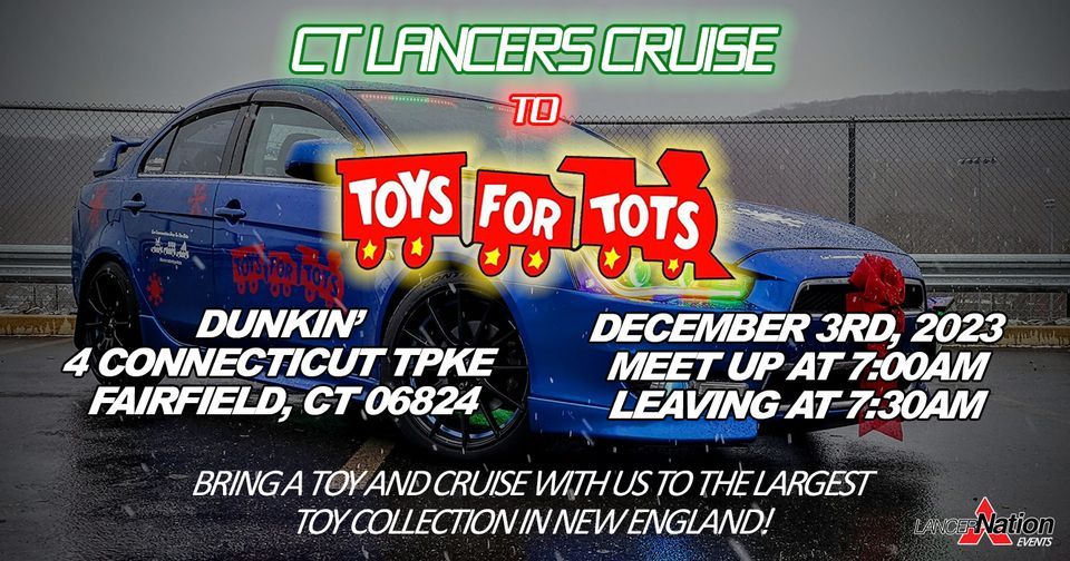 CT Lancers Cruise To Toys For Tots 2023, 4 Connecticut Tpke, Fairfield