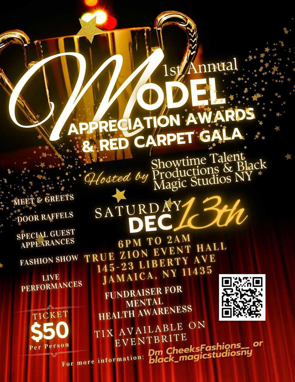1st Annual Model Appreciation Awards & Red Carpet Gala, 13 December | Event in Queens | AllEvents
