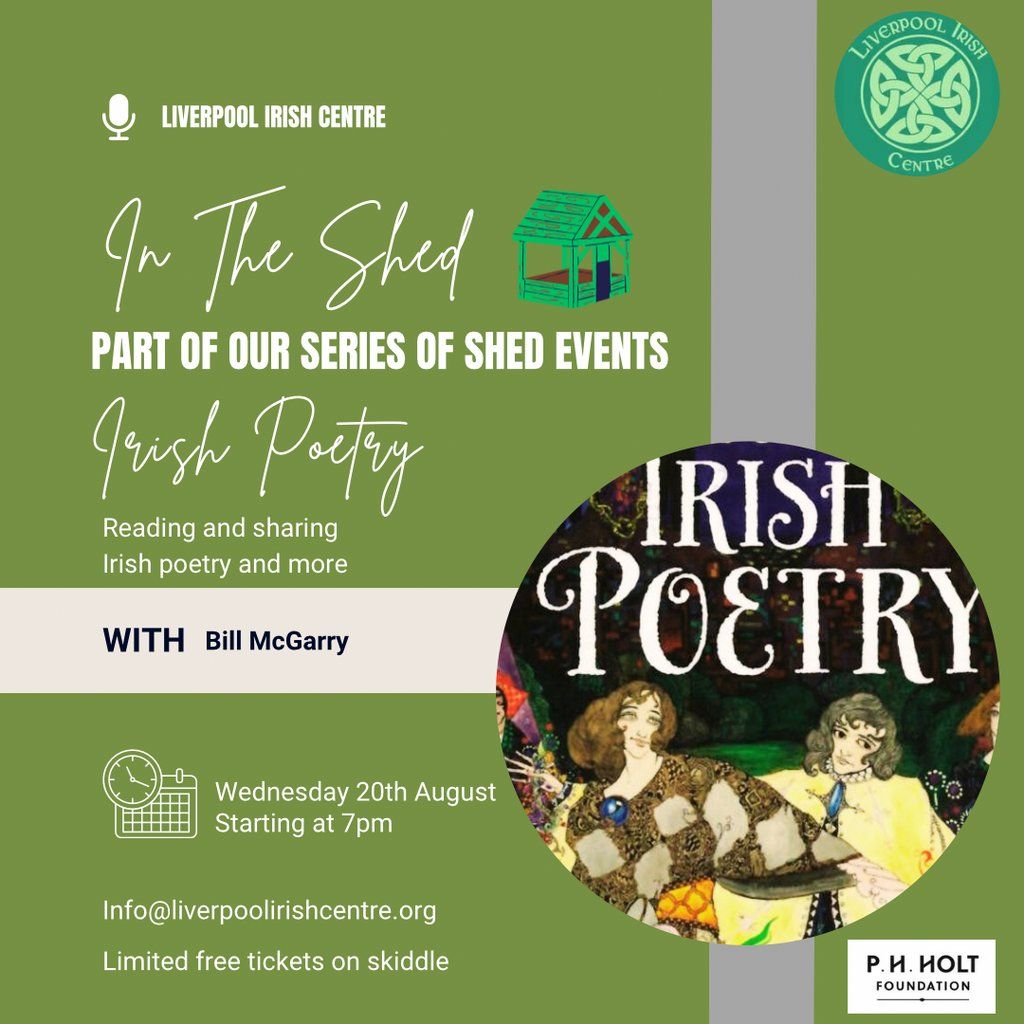 Irish Poetry Evening, 20 August | Event in Liverpool | AllEvents
