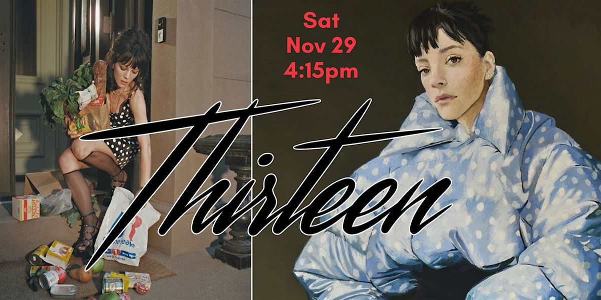 THIRTEEN: LILY ALLEN, 29 November | Event in New York | AllEvents