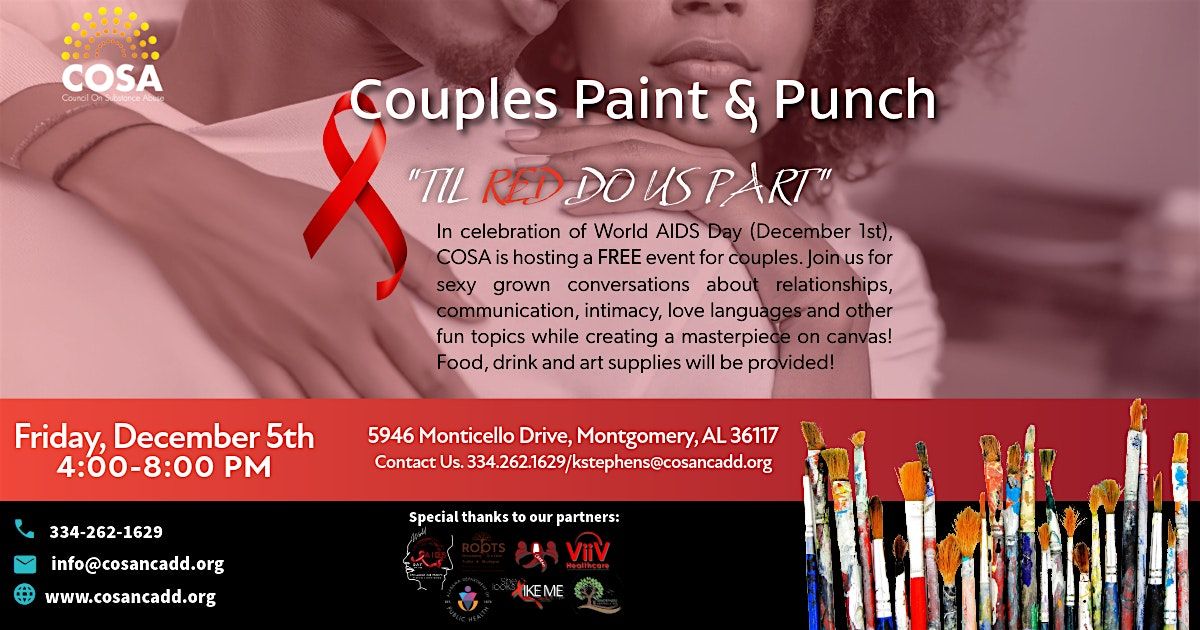 Couples Paint and Punch Date Night, 5 December | Event in Montgomery | AllEvents