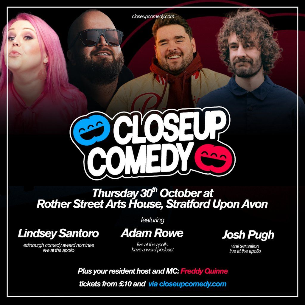 CLOSEUP COMEDY in Stratford Upon Avon with Adam Rowe + Josh Pugh, 30 October | Event in Stratford-Upon-Avon