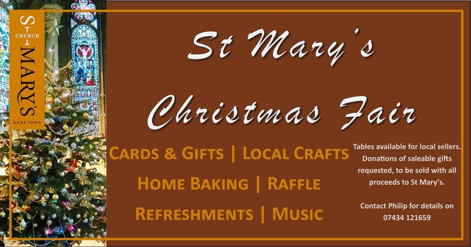 St Marys Christmas Fair, BrightonStMary, Brighton And Hove, November 26