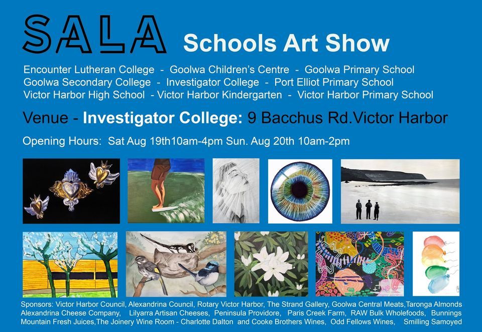 SALA School Art Show 2023 Sunday, Investigator College Victor, Morphett